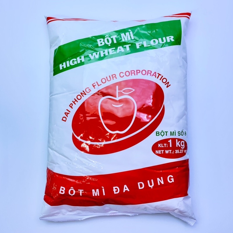 Bột mì đa dụng Số 8 Táo đỏ Đại Phong 1KG