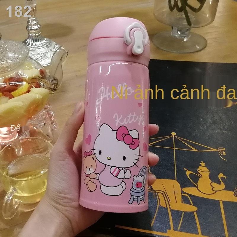 Bình giữ nhiệt trẻ em cho nam và nữ Chén trà inox 304 trường tiểu học Phiên bản hàn quốc ấm chống rớt nước dễ