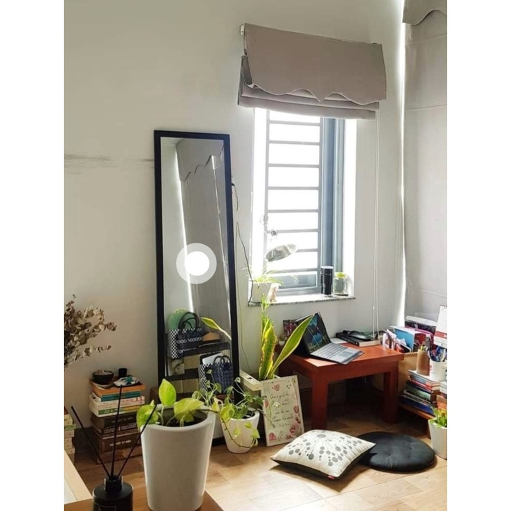 Gương soi toàn thân khung composite VUADECOR nhiều màu treo tường kích thước 40x120cm