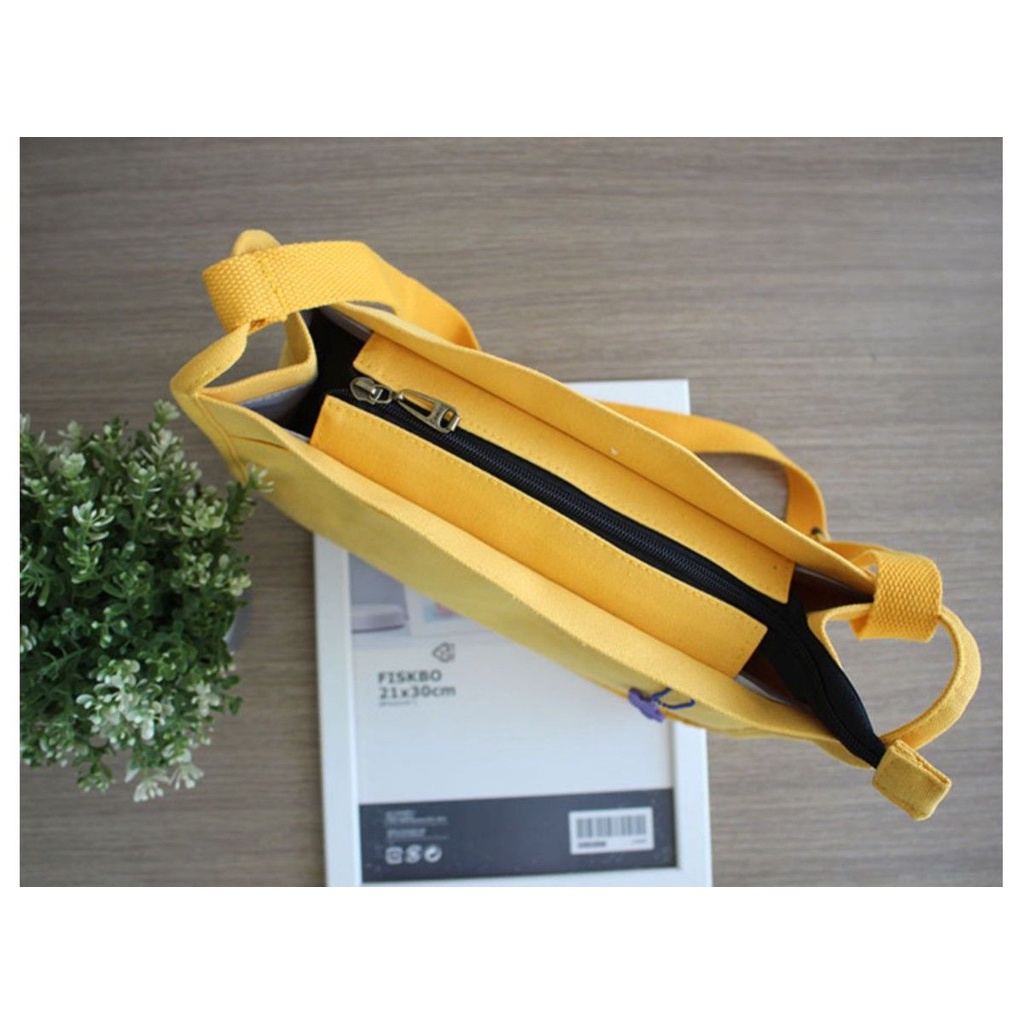 Túi Xách Canvas Sức Chứa Lớn Phong Cách Hàn Quốc Mới Cho Nam Nữ