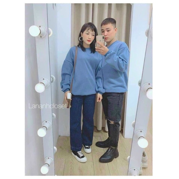 ÁO SWEATER TRƠN DÀY PHÔM UNISEX NAM NỮ