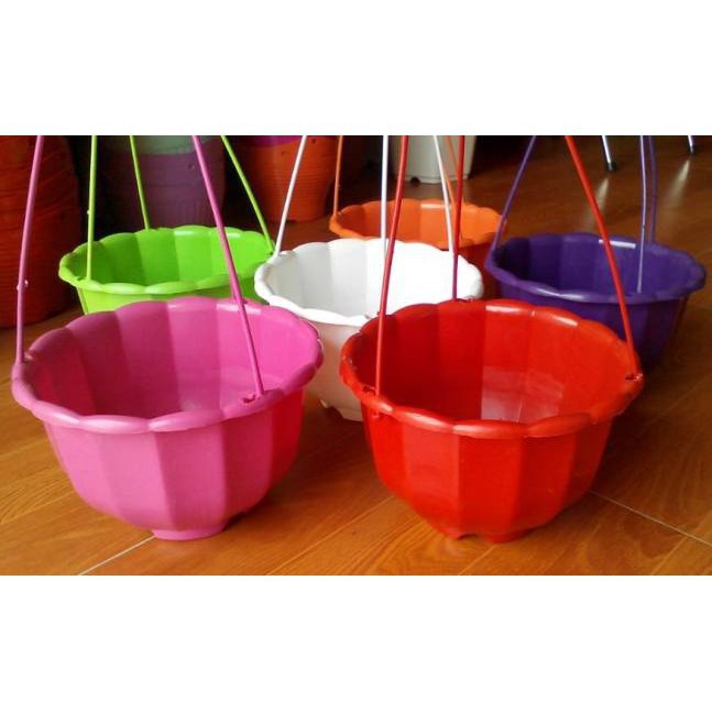 Chậu nhựa bí ngô treo loại 1 CAO CẤP KÍCH THƯỚC 20x15