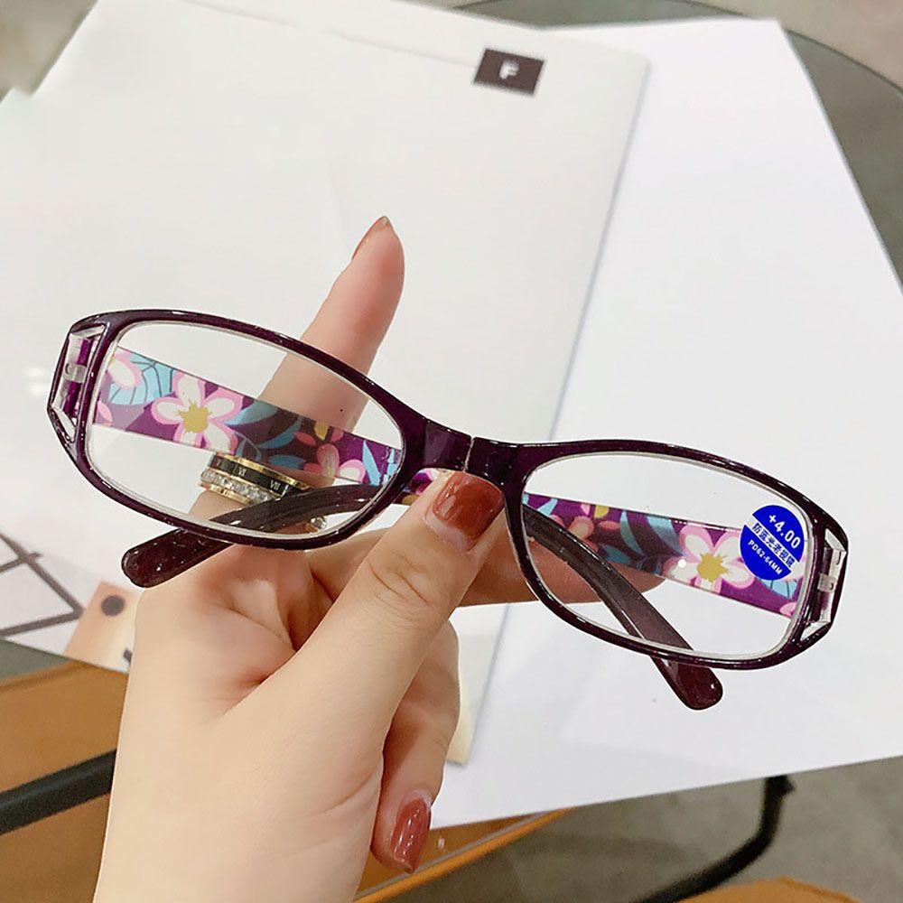 CABEZA Retro Presbyopic Glasses Foldable Reading Glasses Hyperopia Eyewear Glasses Convenient Blocking Eyeglasses Resin Male Square Frame Computer Glasses Anti Blue Light/Multicolor