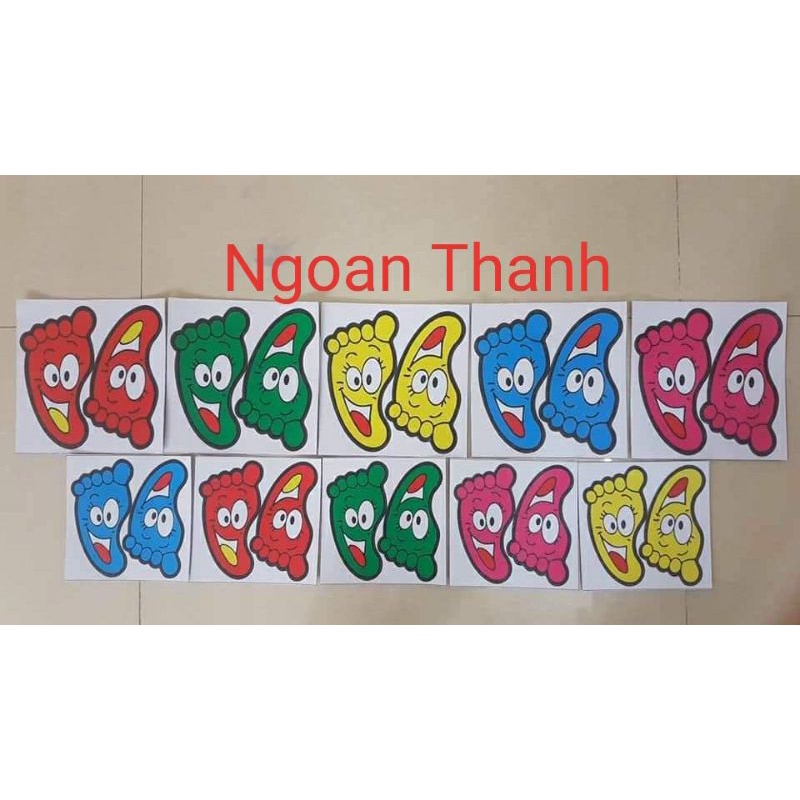 Bàn chân đề can siêu cute