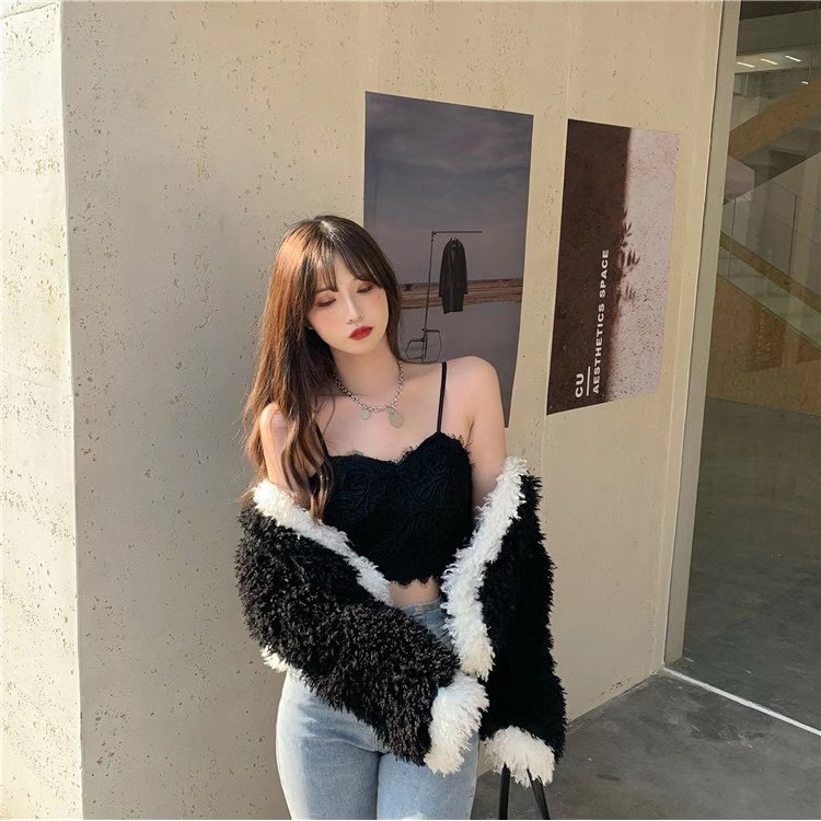 Áo Bra Nữ - Bra Ren 2 Dây Sẵn Mút Dáng Dài Siêu Xinh - Áo Ngực Nữ Siêu Quyến Rủ B379