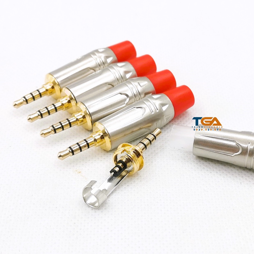 Jack rắc phone 3ly - phone 3.5mm - 4 khấc - sử dụng dây 6mm trở xuống