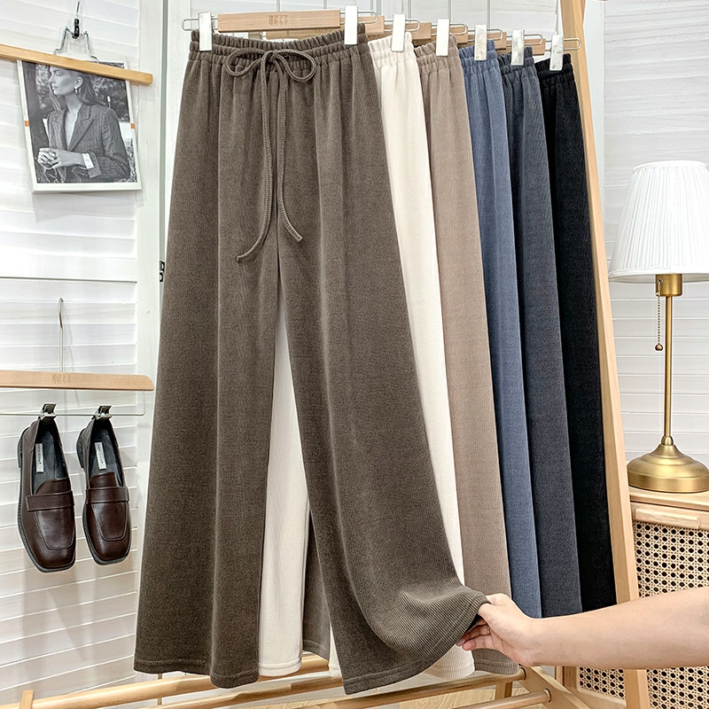 Quần Ống Rộng Nữ Ulzzang Chất Vải Tăm Cao Cấp hàng Quảng Châu