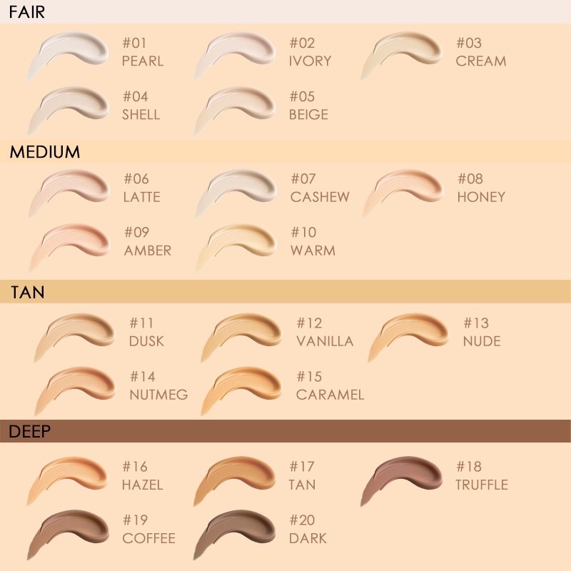 Kem nền dạng lỏng lâu trôi FOCALLURE Full-coverage Matte Foundation 40g