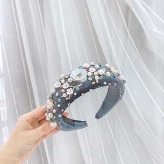 Mấn bờm nhung đính hoa đá lấp lánh