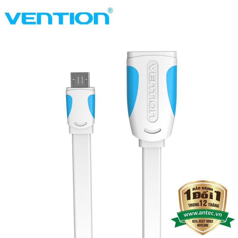 USB - Cáp USB OTG Vention, dài 25Cm VAS-A09-W025