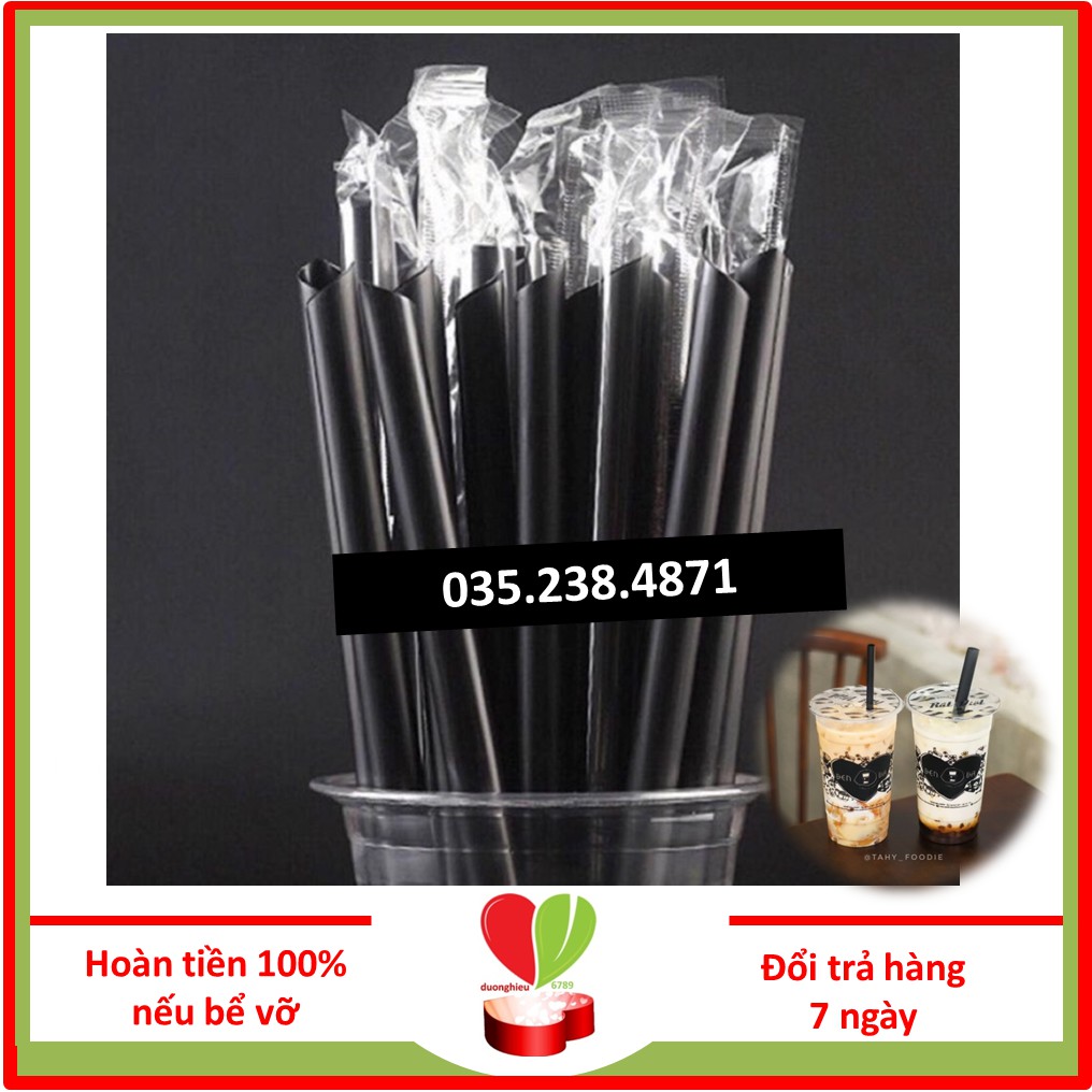 [1 TẶNG 1] Combo 10 Ống Hút Trà Sữa Trân Châu Có Màng Bọc Sạch Sẽ - duonghieu6789