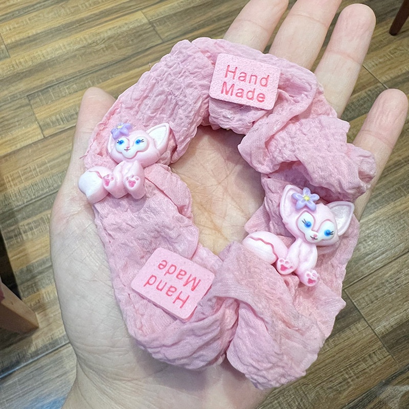 Dây Cột Tóc Nabel Màu Hồng Ngọt Ngào Dễ Thương Phong Cách Hàn Quốc Cho Bé Gái