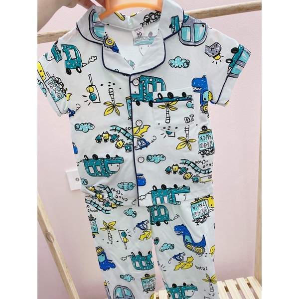 Bộ Pijama Áo Cộc Quần Dài Cho Bé Size Nhỡ 3-6 tuổi (15-25kg)