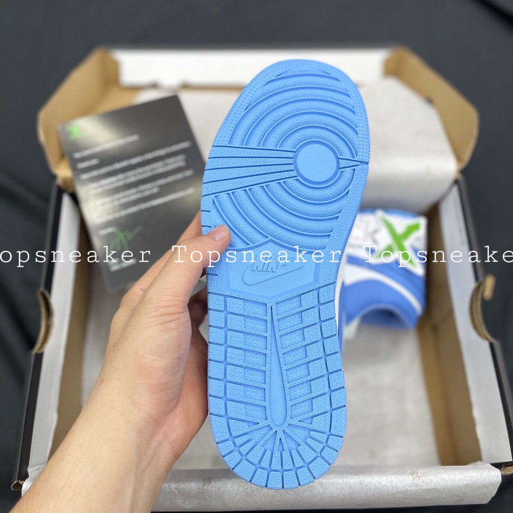 Giày Sneaker Jordan 1 Low Unc Full Box Phụ Kiện Freeship