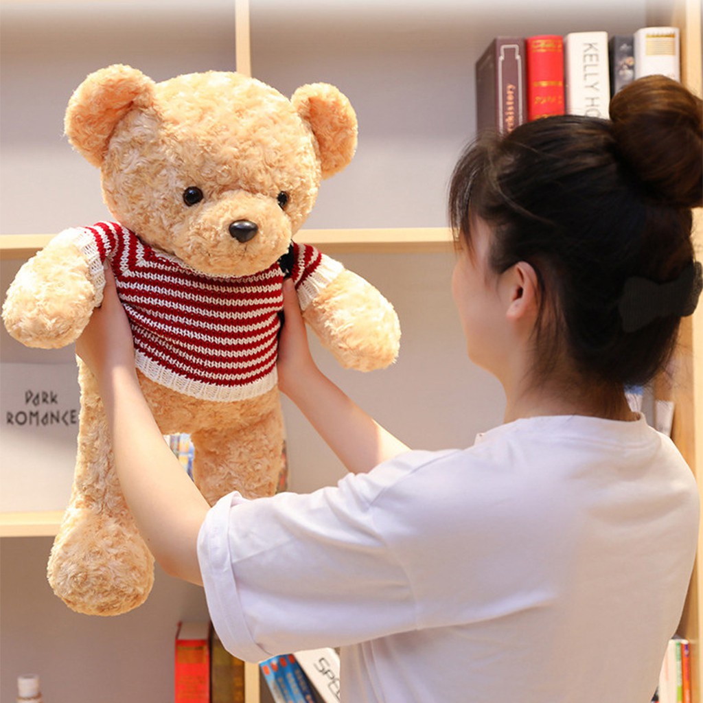 Gấu bông mặc áo len cao cấp, gấu bông sang trọng, Đồ chơi thú bông