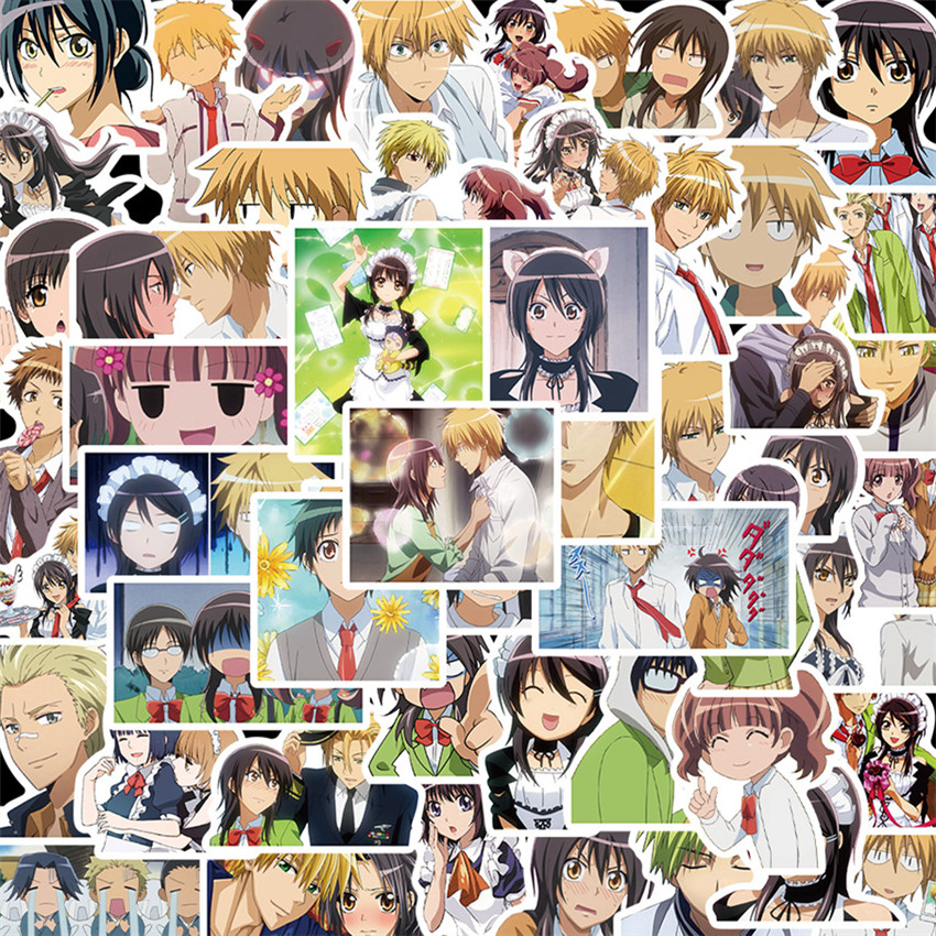 50Pcs/Set ❉ Kaichou Wa Maid-sama! Series 02 Stickers ❉ Anime Misa DIY Fashion Waterproof Mixed Doodle Decals Stickers