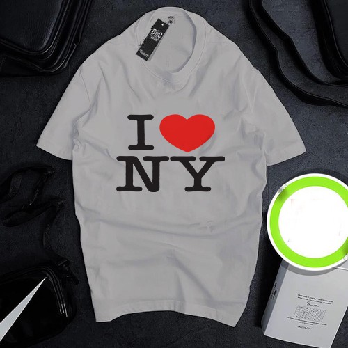 Áo thun Cotton Unisex - New York - Mỹ - I love NYC