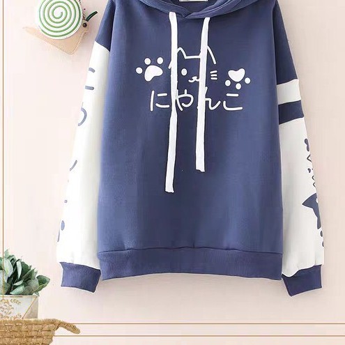 Áo khoác, áo hoodie unisex nam nữ nỉ ngoại chú mèo saranghe năng động thời trang học đường | BigBuy360 - bigbuy360.vn