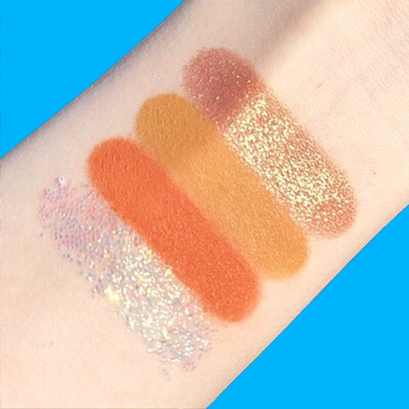 Pumpkin Horse Bốn màu mắt, Matte Pearlescent, Đất lớn, Lợn, Mashed, Bốn chùa, Trang điểm mắt | BigBuy360 - bigbuy360.vn