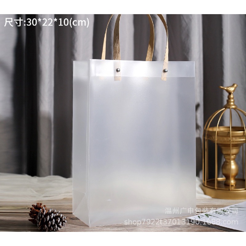 Túi Quai Nhựa Dẻo Trong Mờ Đựng Quà Tặng, Hoa, Bó Hoa Chất Liệu Tốt