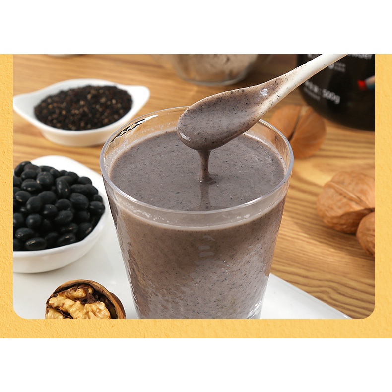 Cháo Bột Óc Chó Đậu Đen Giảm Cân, Ăn Kiêng, Eat Clean Healthy Dưỡng Nhan hiệu Meizoushike - D9