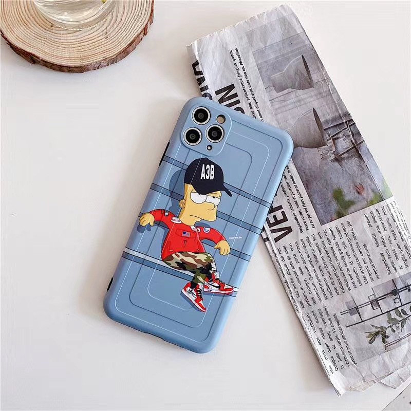 Cartoon Simpson Suitable for iPhone11 11 Pro Max 7Plus 7 8 8 X XR XS max SE 2020 12 12mini Pro Promax soft case | BigBuy360 - bigbuy360.vn