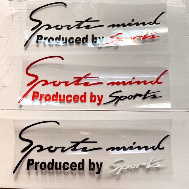 Tem decal dán xe Sport Mind nhiều màu dành cho mọi loại xe