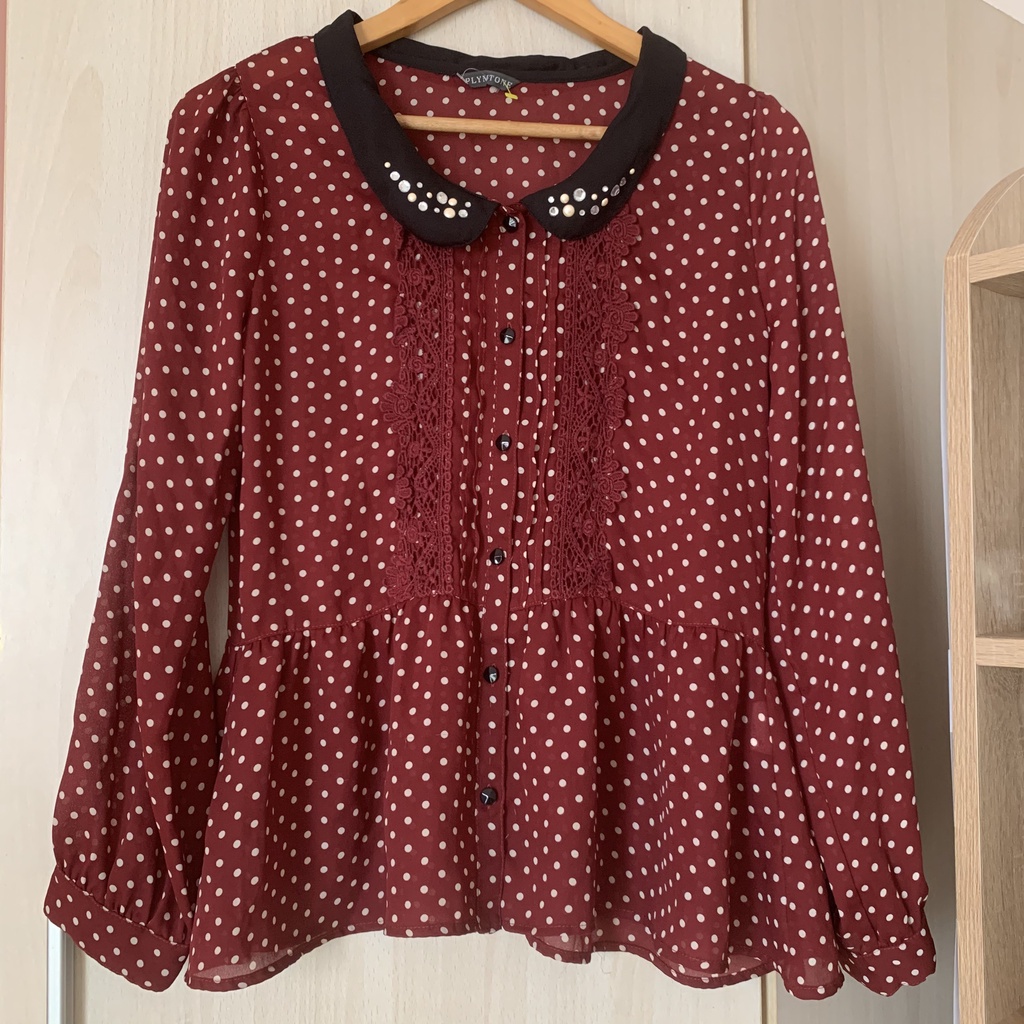 Áo voan bi kiểu vintage hiệu PLYMTONE