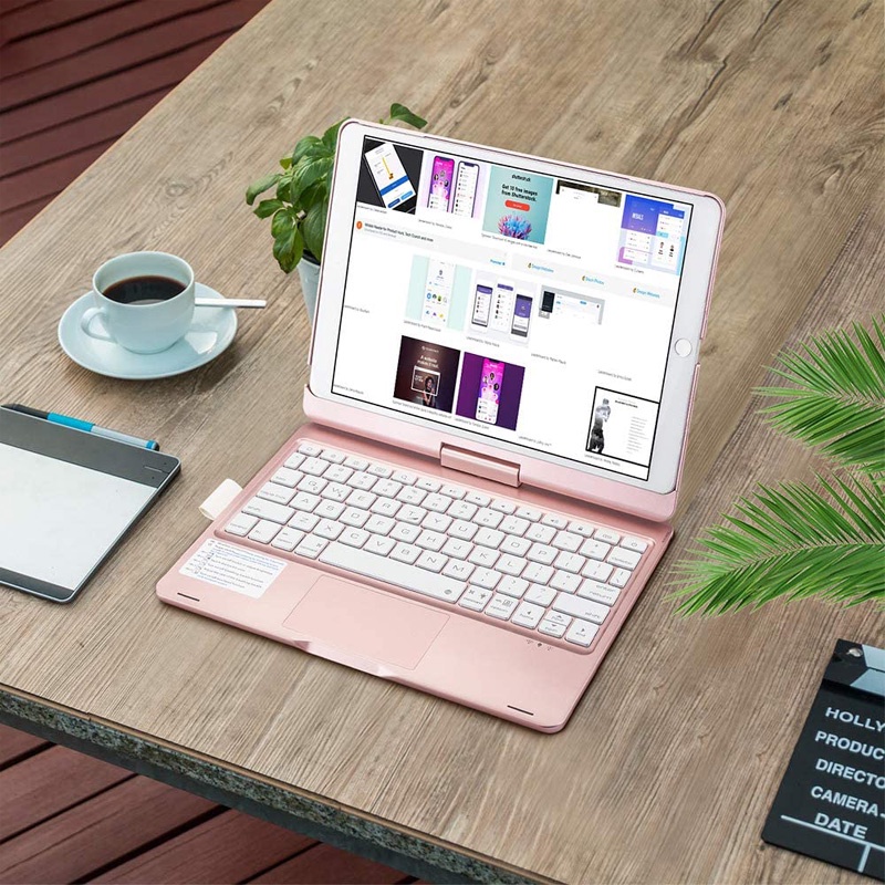 Bao Da Máy Tính Bảng Có Bàn Phím bluetooth Không Dây Cho ipad 10.2 7th 8th 9th gen 10th generation 10.9 '' ipad pro 11 10.5 air 3 4 5 Ốp