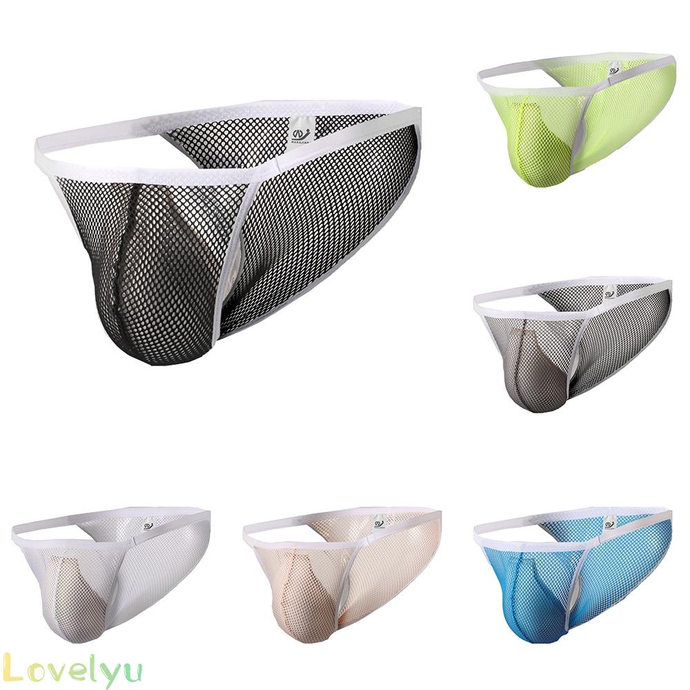 【Ready Stock】Men's Sexy Jockstrap Underwear Quick Dry Mesh Pouch Backness Briefs Underpants@New