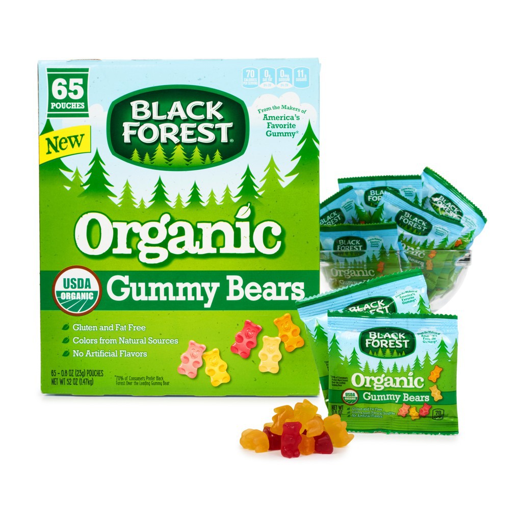 Kẹo dẻo gấu hữu cơ Black Forest 23g