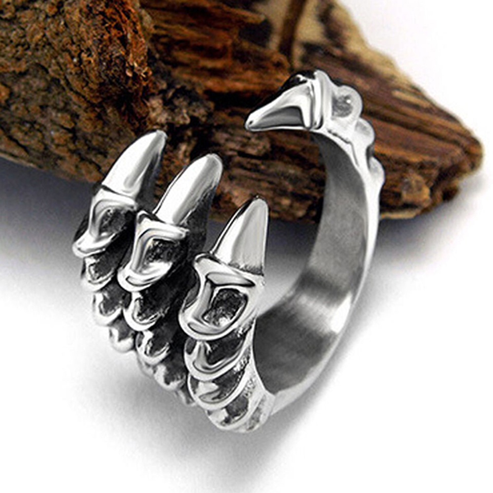 [Hàng Có Sẵn] Nhẫn Hở Hình Móng Vuốt Đại Bàng Có Thể Điều Chỉnh Kích Cỡ