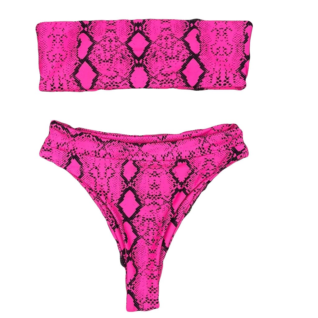 Đồ Bơi Trễ Vai Hoạ Tiết Da Rắn Cho Phái Nữ | BigBuy360 - bigbuy360.vn