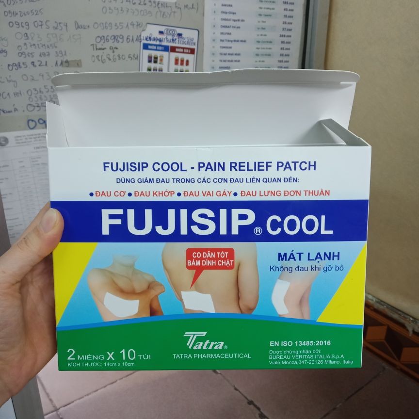 Hộp 10 gói x 2 miếng FUJISIP COOL