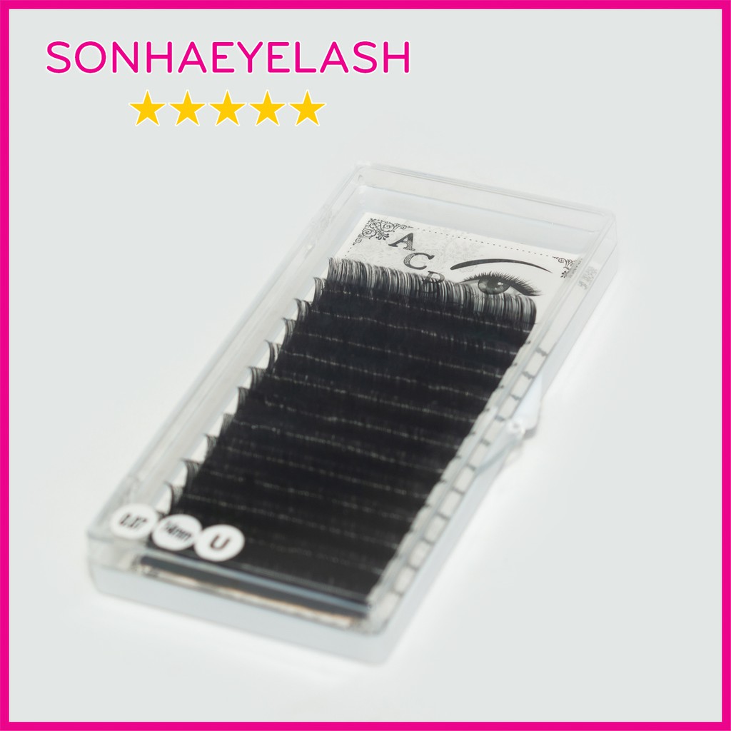 Mi khay độ cong U,chất silk Hàn, mềm dễ bắt keo, dùng để nối volume, classic, Sơn Hà eyelash chuyên sỉ lẻ dụng cụ mi