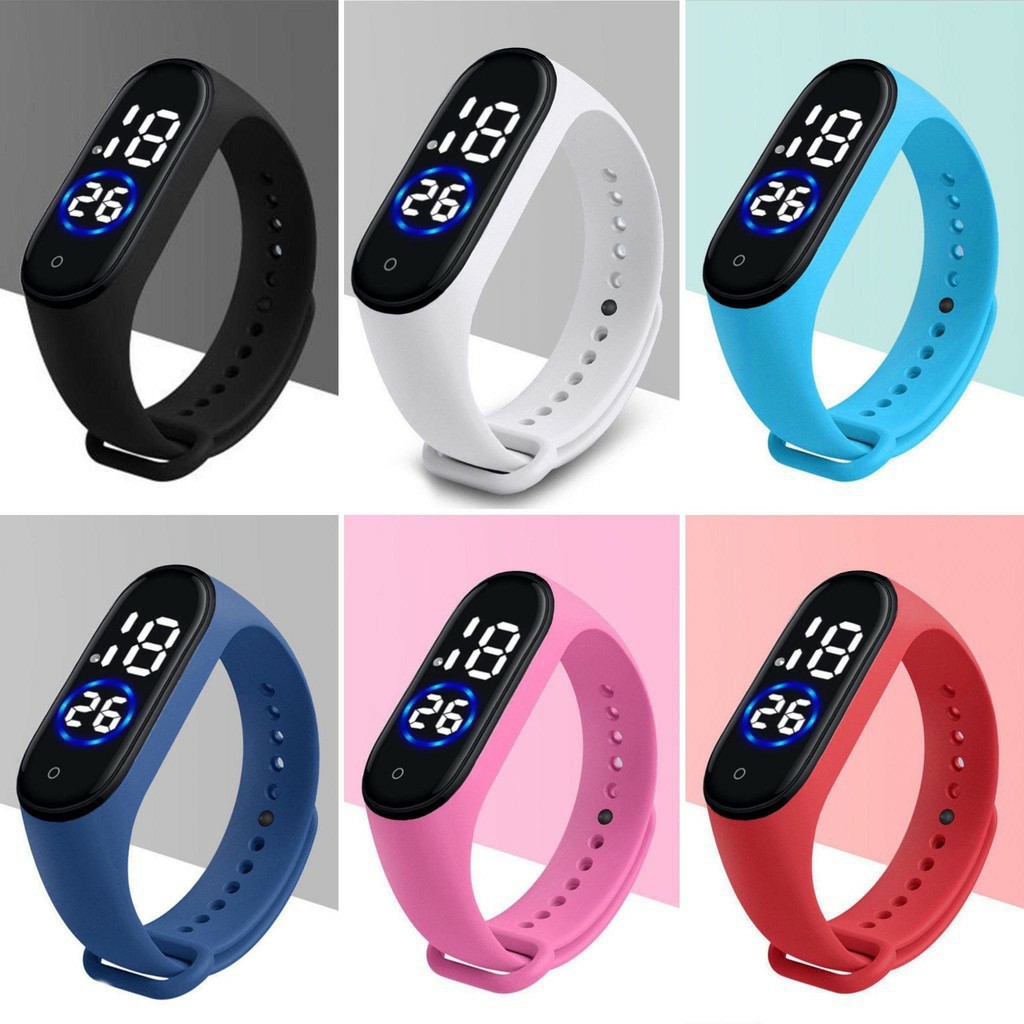 Đồng hồ unisex thể thao Ulzzang sport M4 đèn led chống nước cực tốt | BigBuy360 - bigbuy360.vn
