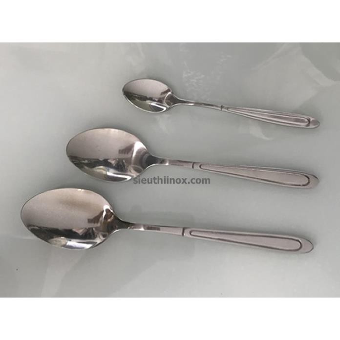 Thìa inox đúc cao cấp phong cách HÀN QUỐC ( sup tem xanh)