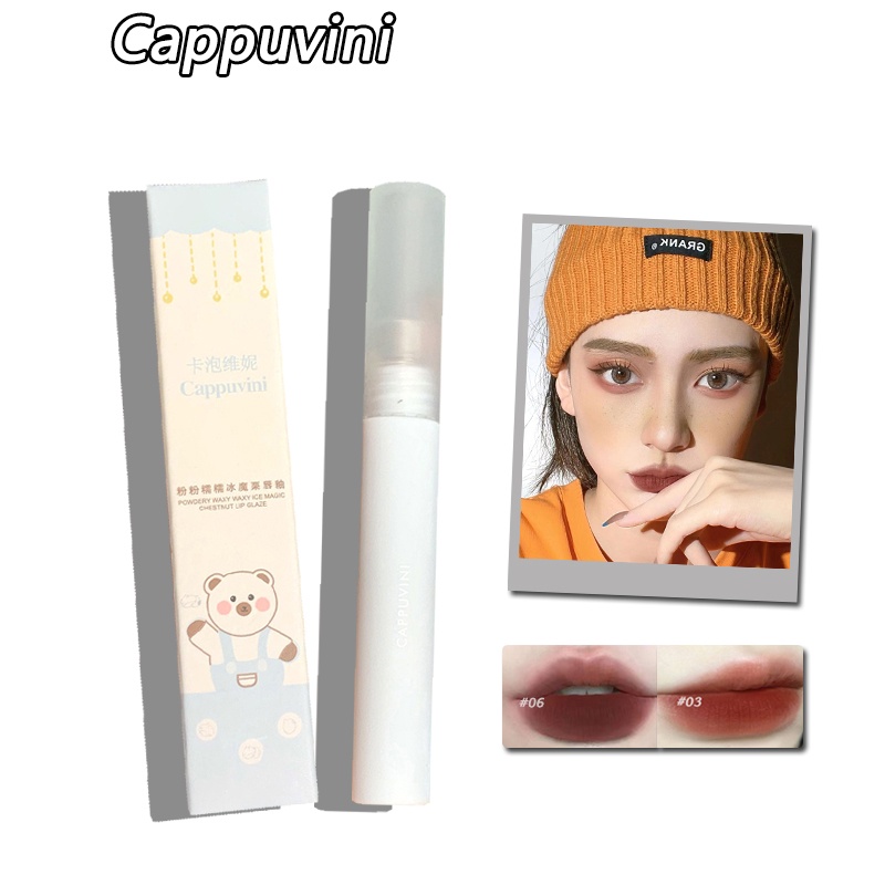 Son kem lì CAPPUVINI trà sữa xanh hạt dẻ 1.6g