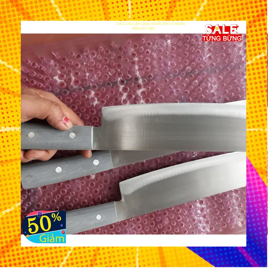 Dao thái thịt ❤ FREESHIP ❤dao thái thị bò siêu mỏng thép trắng không rỉ - bản to