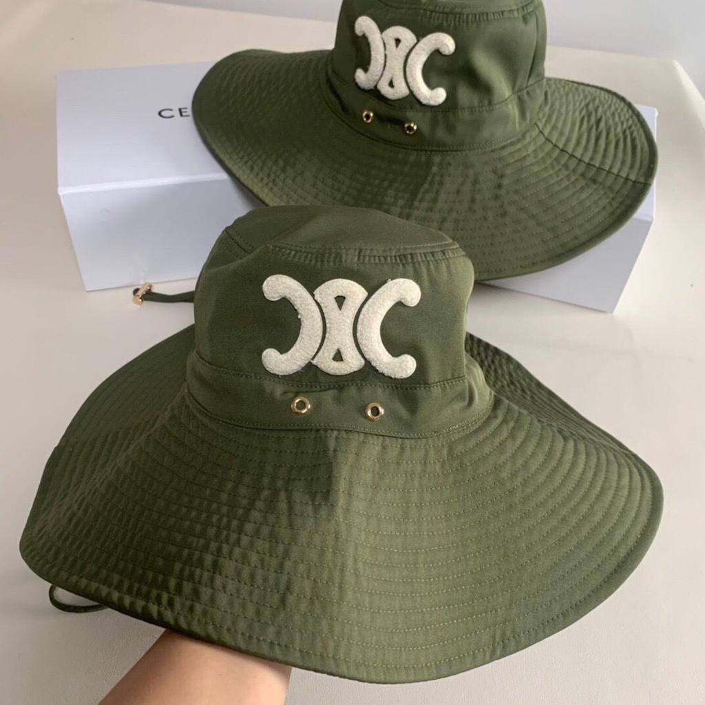 Nón Tai Bèo Che Nắng Vành Rộng Màu Xanh Lá Celin Celin Lisa Phiên Bản Cao Có Sẵn