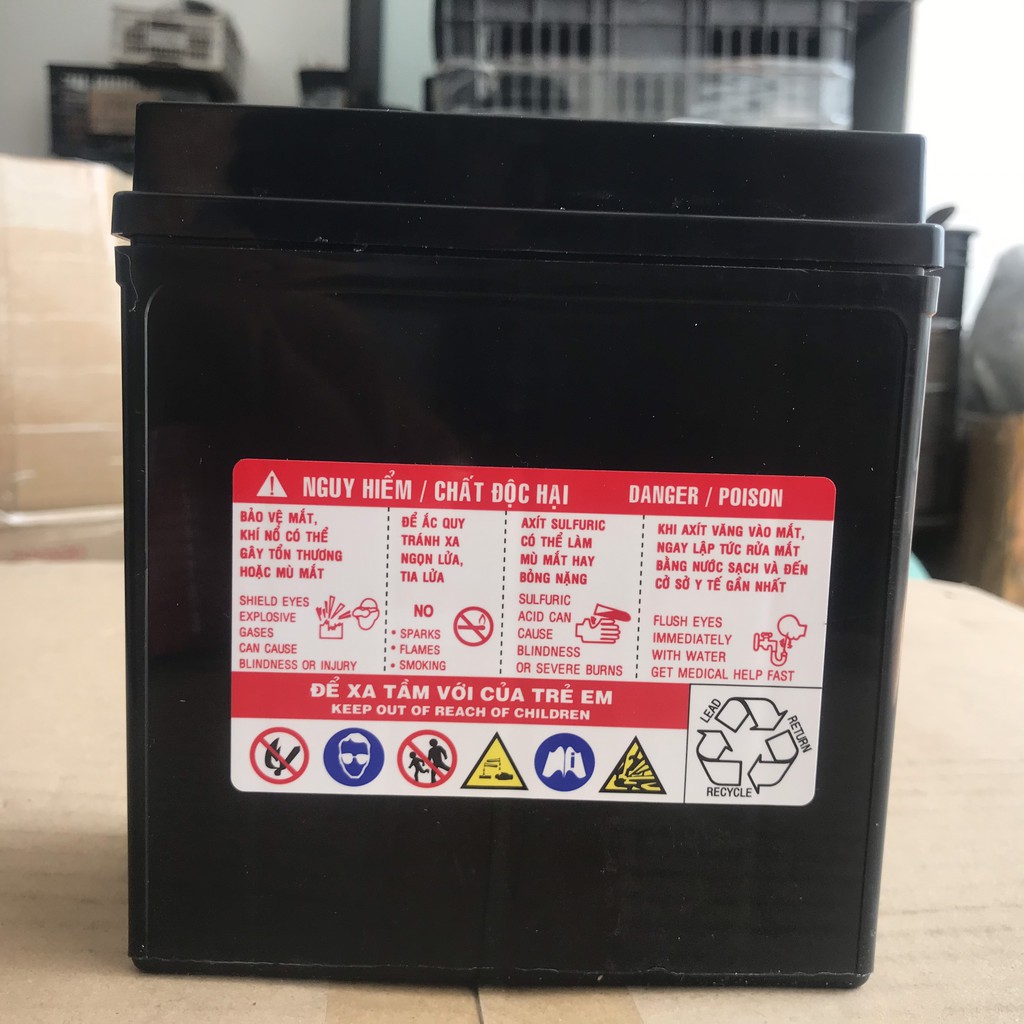 Ắc Quy Khô Pinaco Đồng Nai PTZ6HL 12V-6AH | Bình ắc quy dành cho xe Dream, Wave, Future, Sirius, Jupiter, Taurus, Mio...