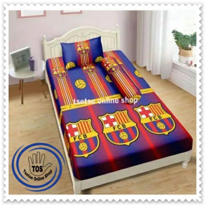 Bộ 3 Món Chăn Ga Gối Nệm Họa Tiết Doraemon / Câu Lạc Bộ Juventus Mu Chelsea / Barca / Usa Keroppi Nemo / Stitch Đáng Yêu 120x200