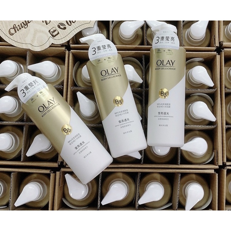 Olay sữa tắm làm sạch và làm sáng da Vitamin B3 + C + Niacinamide Olay Hàng NĐ Trung - Dược Mỹ phẩm Derma Touch
