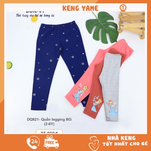 Quần legging bé gái quần DOKMA bé gái chất cotton siêu mềm đẹp dễ thương, mẫu mới 2021