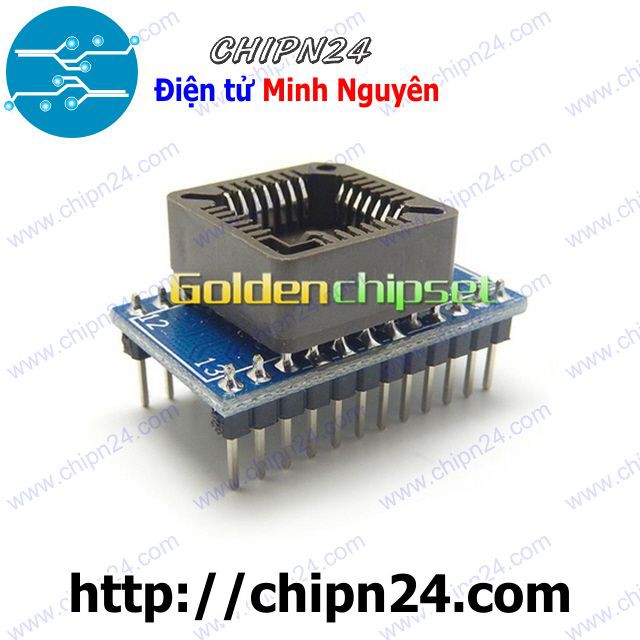 [1 CÁI] (F25) Đế chuyển PLCC28 sang DIP24