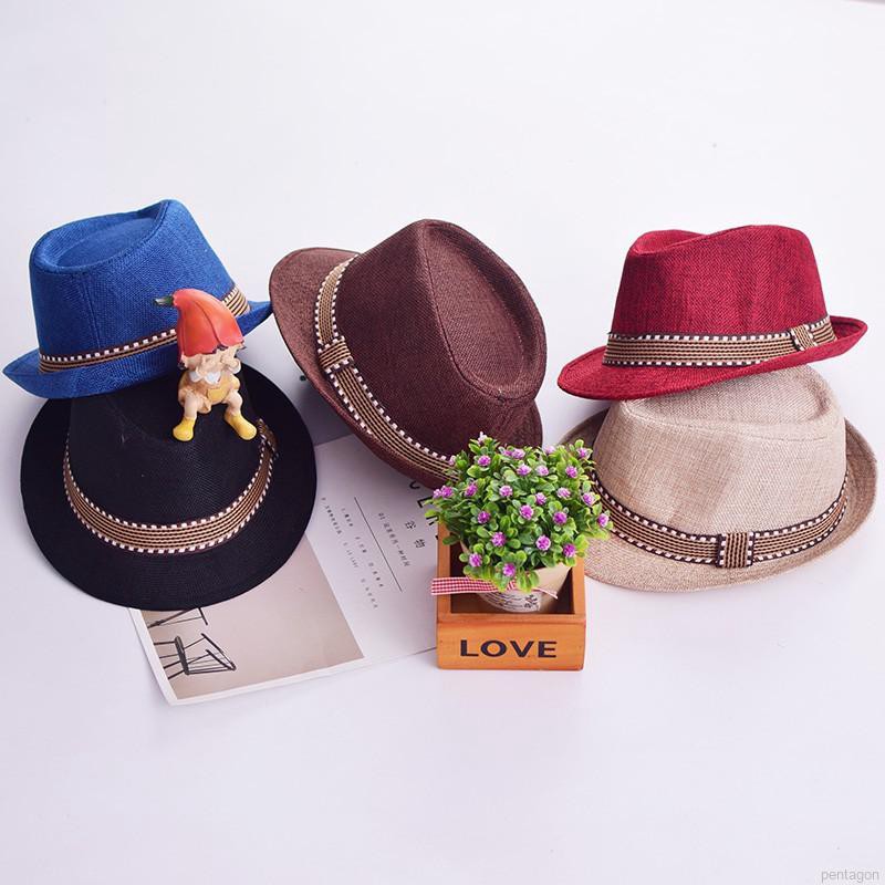 Nón vành chống nắng phong cách Anh cho bé