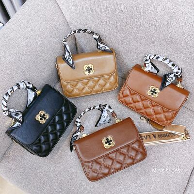 Min's Shoes - Túi Xách Da Nữ Chần Trám Sang Chảnh Túi 519 Cỏ 4 lá