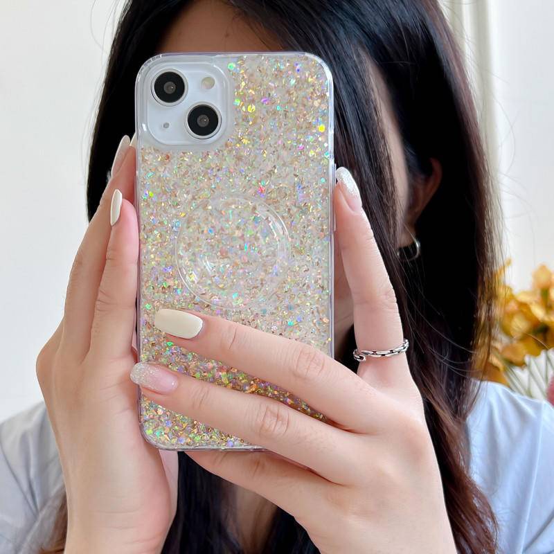 Ốp Điện Thoại Mềm Trong Suốt Đính Sequin Lấp Lánh Cho iPhone 13 12 11 Pro MAX Mini X XS MAX XR SE 2022 2020 7 8 Plus
