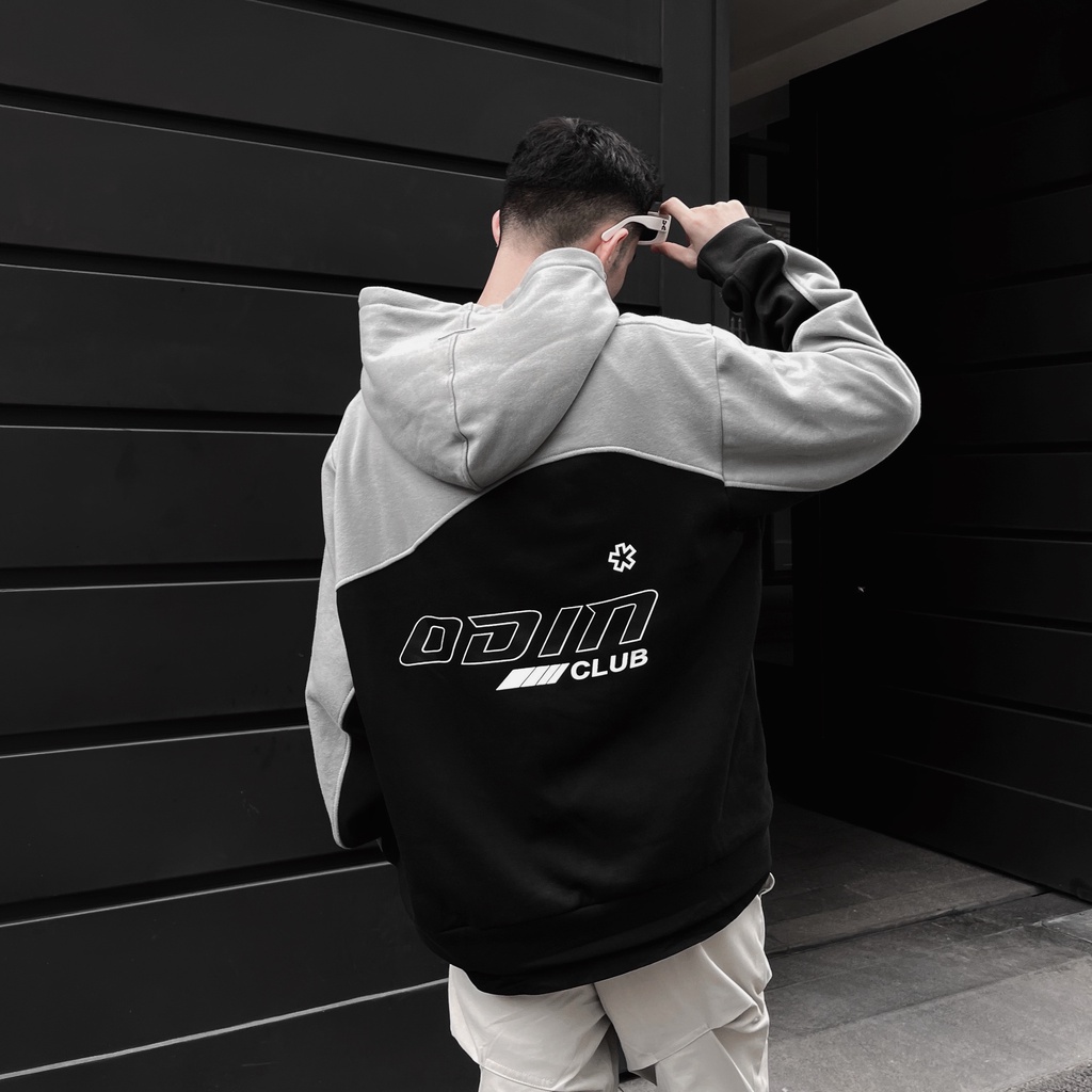 Áo Hoodie Oversize ODIN CLUB Wave Mix, Áo hoodie phối form rộng nam nữ ODIN, Local Brand ODIN CLUB