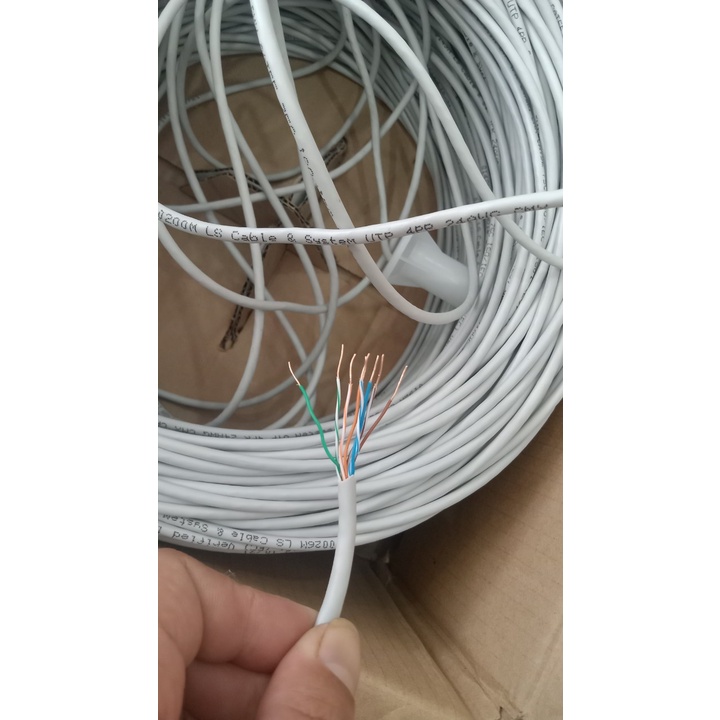 Dây cáp mạng LS Vina Cat5e UTP chính hãng bán theo mét